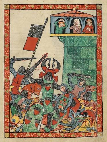 Бой под стенами замка